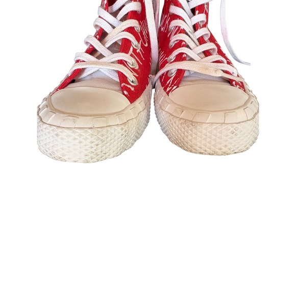 Converse Chuck Taylor All Star Unt1tl3d High Top Red White 271965C Kids Size 6 - Picture 5 of 8